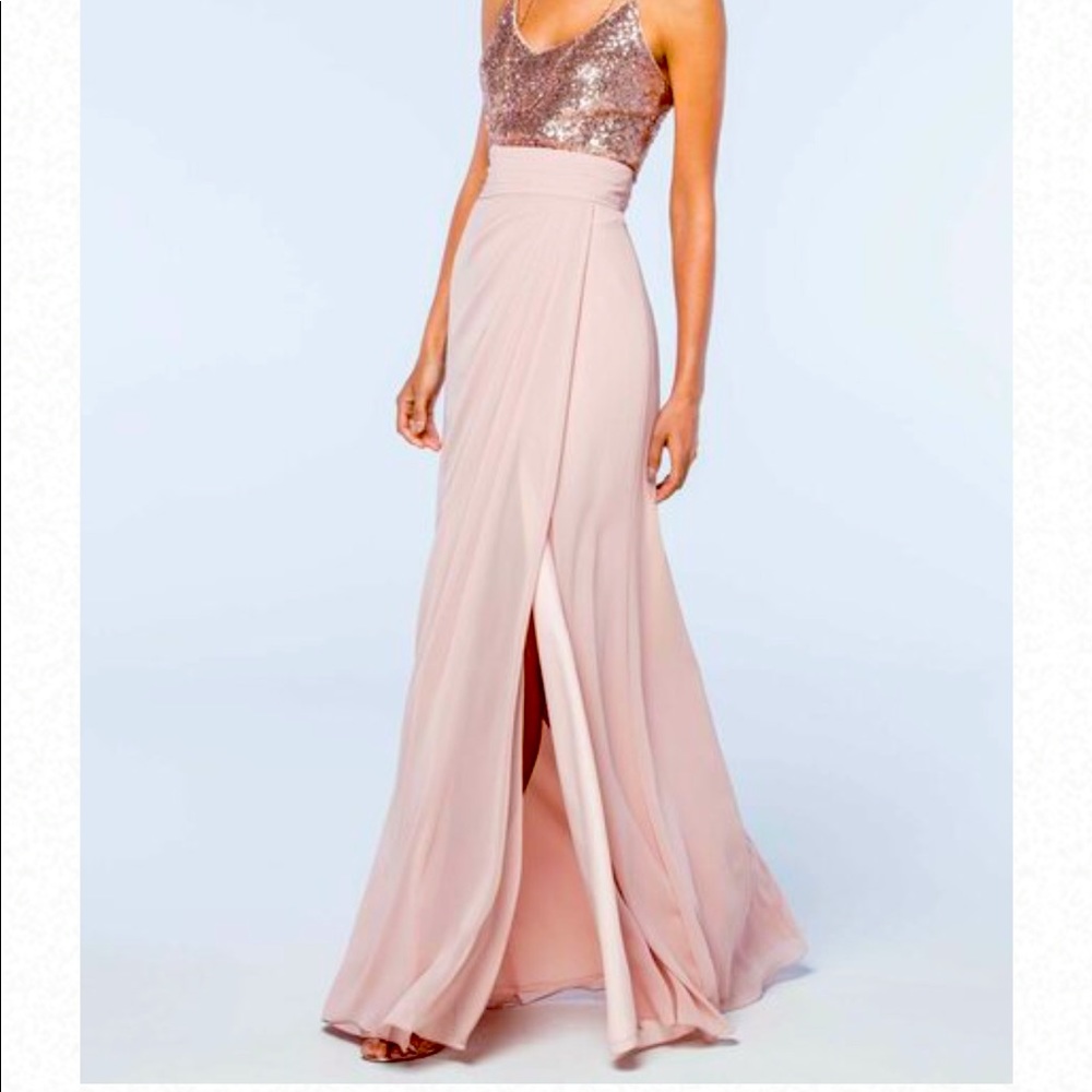 Watters & watters merlot dress - style 2508